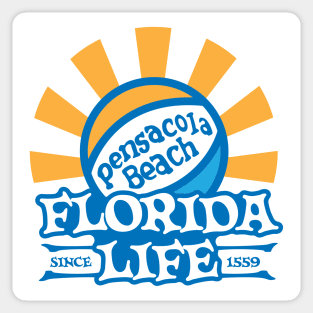 Pensacola Beach Rays (Full Color) Sticker